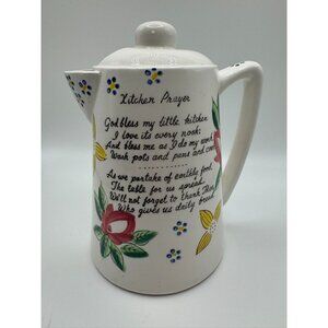 Vintage Norcrest Wall Pocket P-403 - Ceramic Kitchen Prayer Coffee Pot Vase